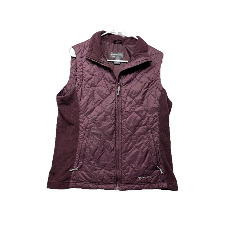 Eddie Bauer Quilted Plum Sleeveless Vest